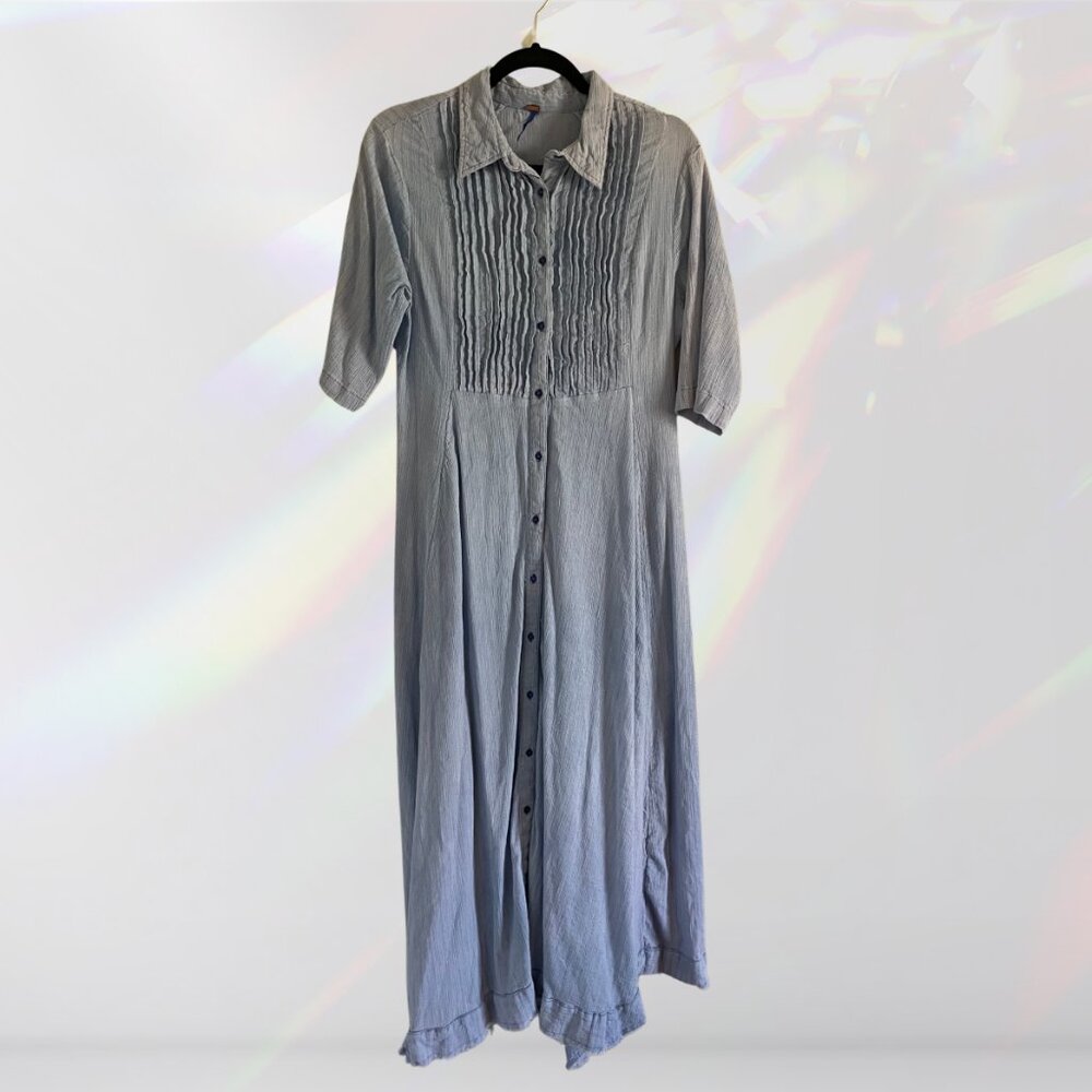 Free People Sadie Solid Maxi Dress in Blue